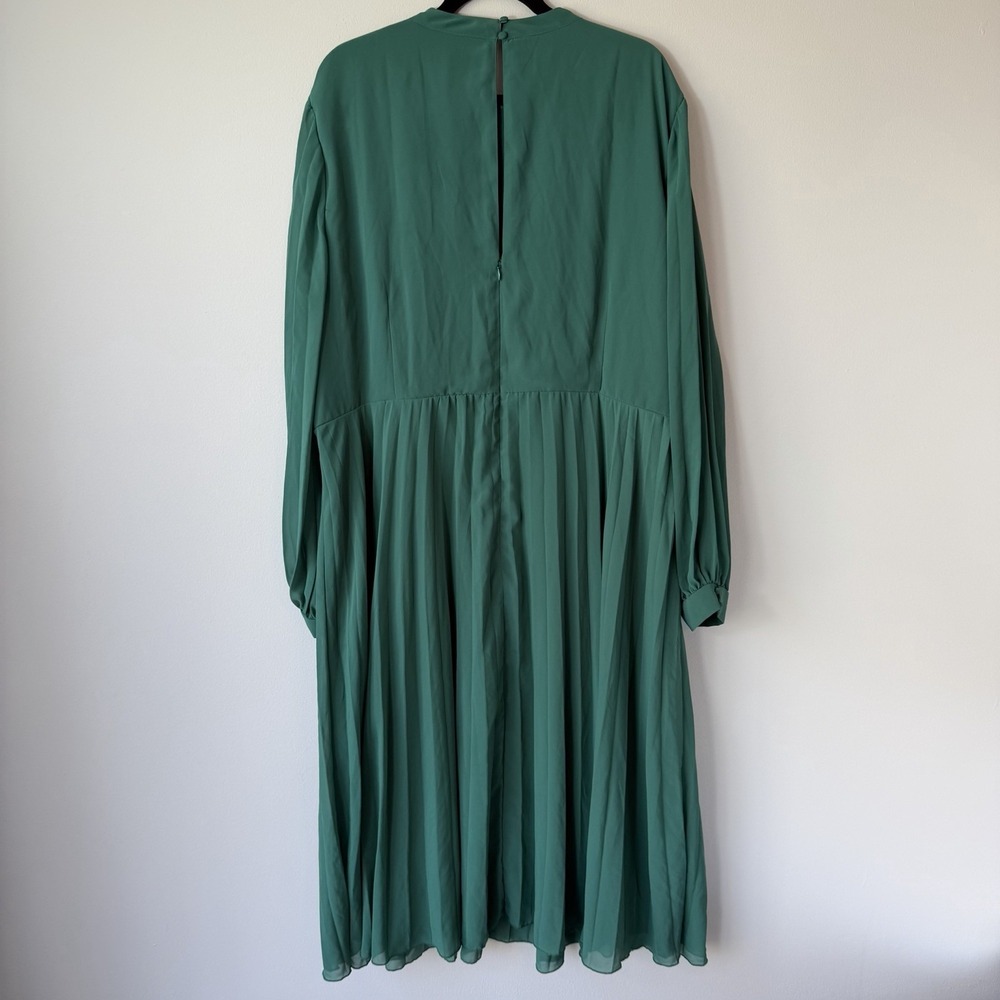 ASOS Design Curve Green Floral Embroidered Midi Dress Boho Plus Size 22 3X 3XL - Picture 10 of 13